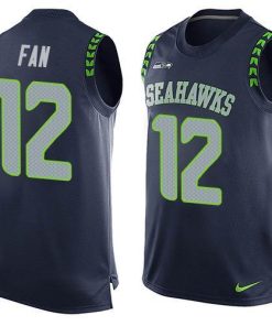 Nike Seahawks #12 Fan Steel Blue Team Color Men's Stitched NFL Limited Tank Top Jersey
