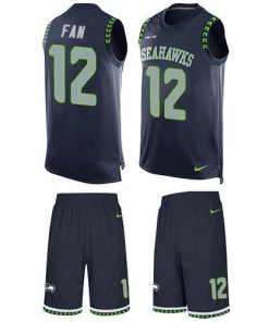 Nike Seahawks #12 Fan Steel Blue Team Color Men's Stitched NFL Limited Tank Top Suit Jersey