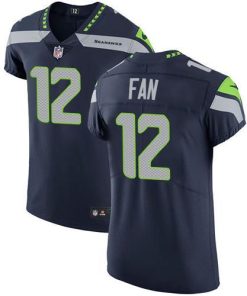 Nike Seahawks #12 Fan Steel Blue Team Color Men's Stitched NFL Vapor Untouchable Elite Jersey
