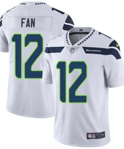 Nike Seahawks #12 Fan White Men's Stitched NFL Vapor Untouchable Limited Jersey