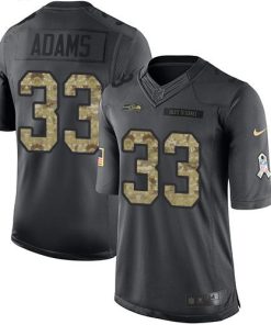 Nike Seahawks #33 Jamal Adams Black Men's Stitched NFL Limited 2016 Salute To Service Jersey