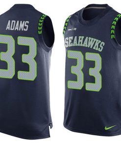 Nike Seahawks #33 Jamal Adams Steel Blue Team Color Men's Stitched NFL Limited Tank Top Jersey