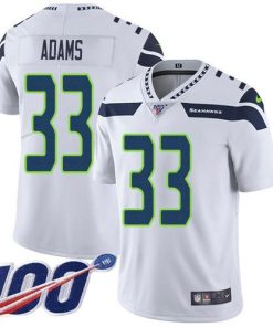 Nike Seahawks #33 Jamal Adams White Men's Stitched NFL 100th Season Vapor Untouchable Limited Jersey