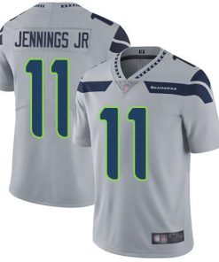Nike Seattle Seahawks #11 Gary Jennings Jr. Grey Alternate Men's Stitched NFL Vapor Untouchable Limited Jersey Men's