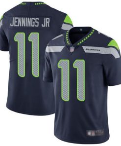 Nike Seattle Seahawks #11 Gary Jennings Jr. Steel Blue Team Color Men's Stitched NFL Vapor Untouchable Limited Jersey Men's
