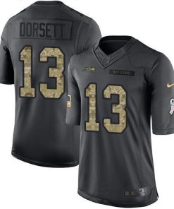 Nike Seattle Seahawks #13 Phillip Dorsett Black Men's Stitched NFL Limited 2016 Salute to Service Jersey Men's