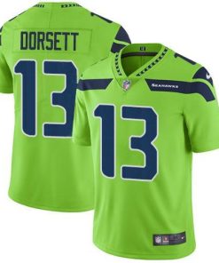 Nike Seattle Seahawks #13 Phillip Dorsett Green Men's Stitched NFL Limited Rush Jersey Men's
