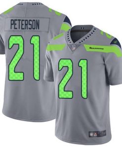 Nike Seattle Seahawks #21 Adrian Peterson Gray Men's Stitched NFL Limited Inverted Legend Jersey Men's