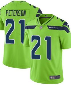 Nike Seattle Seahawks #21 Adrian Peterson Green Men's Stitched NFL Limited Rush Jersey Men's