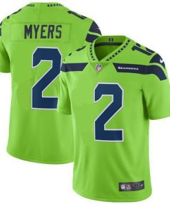 Nike Seattle Seahawks #2 Jason Myers Green Men's Stitched NFL Limited Rush Jersey Men's