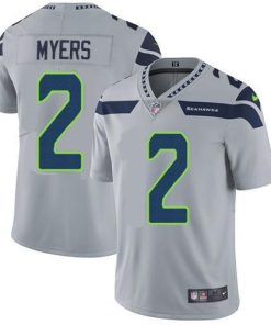 Nike Seattle Seahawks #2 Jason Myers Grey Alternate Men's Stitched NFL Vapor Untouchable Limited Jersey Men's