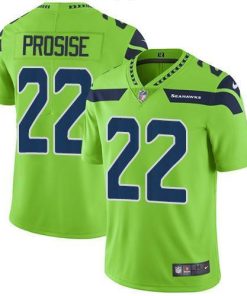 Nike Seattle Seahawks #22 C. J. Prosise Green Men's Stitched NFL Limited Rush Jersey Men's