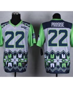 Nike Seattle Seahawks #22 C. J. Prosise Grey Men's Stitched NFL Elite Noble Fashion Jersey Men's
