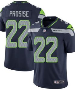 Nike Seattle Seahawks #22 C. J. Prosise Steel Blue Team Color Men's Stitched NFL Vapor Untouchable Limited Jersey Men's