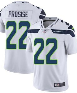 Nike Seattle Seahawks #22 C. J. Prosise White Men's Stitched NFL Vapor Untouchable Limited Jersey Men's