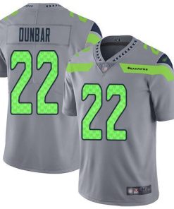 Nike Seattle Seahawks #22 Quinton Dunbar Gray Men's Stitched NFL Limited Inverted Legend Jersey Men's