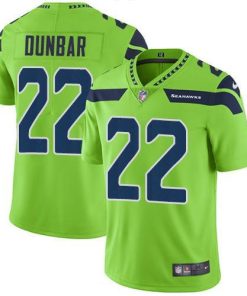 Nike Seattle Seahawks #22 Quinton Dunbar Green Men's Stitched NFL Limited Rush Jersey Men's