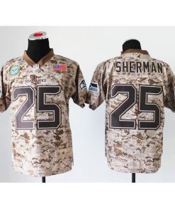 Nike Seattle Seahawks #25 Richard Sherman Camo Men's Stitched NFL New Elite USMC Jersey Men's