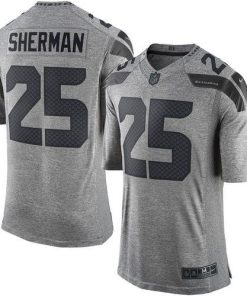 Nike Seattle Seahawks #25 Richard Sherman Gray Men's Stitched NFL Limited Gridiron Gray Jersey Men's