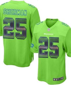 Nike Seattle Seahawks #25 Richard Sherman Green Alternate Men's Stitched NFL Limited Strobe Jersey Men's