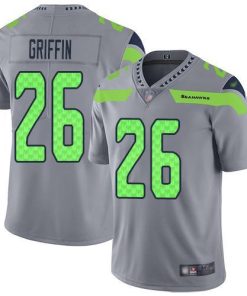 Nike Seattle Seahawks #26 Shaquem Griffin Gray Men's Stitched NFL Limited Inverted Legend Jersey Men's