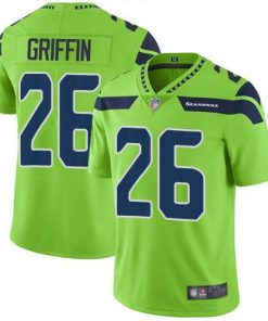 Nike Seattle Seahawks #26 Shaquem Griffin Green Men's Stitched NFL Limited Rush Jersey Men's