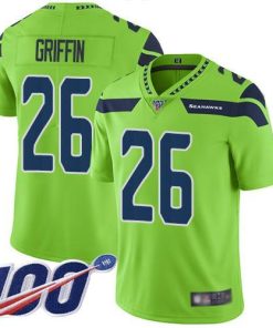 Nike Seattle Seahawks #26 Shaquem Griffin Green Men's Stitched NFL Limited Rush 100th Season Jersey Men's