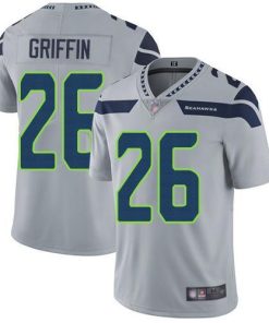 Nike Seattle Seahawks #26 Shaquem Griffin Grey Alternate Men's Stitched NFL Vapor Untouchable Limited Jersey Men's
