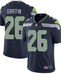 Nike Seattle Seahawks #26 Shaquem Griffin Steel Blue Team Color Men's Stitched NFL Vapor Untouchable Limited Jersey Men's