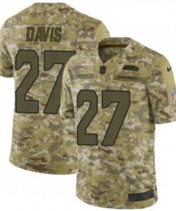 Nike Seattle Seahawks #27 Mike Davis Camo Men's Stitched NFL Limited 2018 Salute To Service Jersey Men's