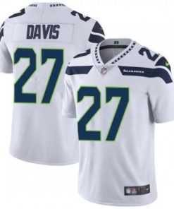 Nike Seattle Seahawks #27 Mike Davis White Men's Stitched NFL Vapor Untouchable Limited Jersey Men's