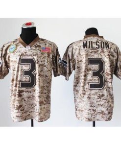 Nike Seattle Seahawks #3 Russell Wilson Camo Men's Stitched NFL New Elite USMC Jersey Men's