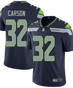Nike Seattle Seahawks #32 Chris Carson Steel Blue Team Color Men's Stitched NFL Vapor Untouchable Limited Jersey Men's