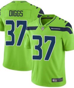 Nike Seattle Seahawks #37 Quandre Diggs Green Men's Stitched NFL Limited Rush Jersey Men's