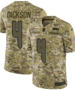 Nike Seattle Seahawks #4 Michael Dickson Camo Men's Stitched NFL Limited 2018 Salute To Service Jersey Men's