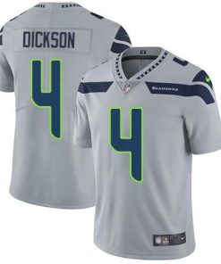 Nike Seattle Seahawks #4 Michael Dickson Grey Alternate Men's Stitched NFL Vapor Untouchable Limited Jersey Men's