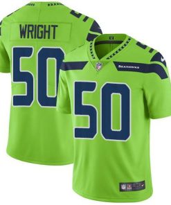 Nike Seattle Seahawks #50 K.J. Wright Green Men's Stitched NFL Limited Rush Jersey Men's