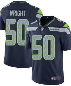 Nike Seattle Seahawks #50 K.J. Wright Steel Blue Team Color Men's Stitched NFL Vapor Untouchable Limited Jersey Men's