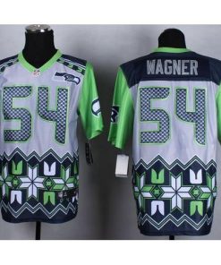 Nike Seattle Seahawks #54 Bobby Wagner Grey Men's Stitched NFL Elite Noble Fashion Jersey Men's