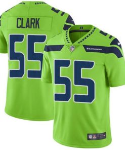 Nike Seattle Seahawks #55 Frank Clark Green Men's Stitched NFL Limited Rush Jersey Men's