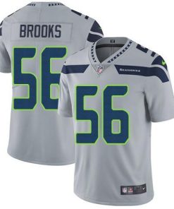 Nike Seattle Seahawks #56 Jordyn Brooks Grey Alternate Men's Stitched NFL Vapor Untouchable Limited Jersey Men's