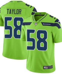 Nike Seattle Seahawks #58 Darrell Taylor Green Men's Stitched NFL Limited Rush Jersey Men's