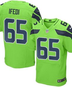 Nike Seattle Seahawks #65 Germain Ifedi Green Men's Stitched NFL Elite Rush Jersey Men's