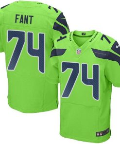 Nike Seattle Seahawks #74 George Fant Green Men's Stitched NFL Elite Rush Jersey Men's