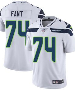 Nike Seattle Seahawks #74 George Fant White Men's Stitched NFL Vapor Untouchable Limited Jersey Men's