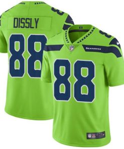 Nike Seattle Seahawks #88 Will Dissly Green Men's Stitched NFL Limited Rush Jersey Men's
