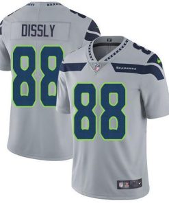 Nike Seattle Seahawks #88 Will Dissly Grey Alternate Men's Stitched NFL Vapor Untouchable Limited Jersey Men's