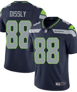 Nike Seattle Seahawks #88 Will Dissly Steel Blue Team Color Men's Stitched NFL Vapor Untouchable Limited Jersey Men's