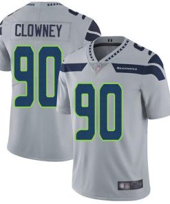 Nike Seattle Seahawks #90 Jadeveon Clowney Grey Alternate Men's Stitched NFL Vapor Untouchable Limited Jersey Men's
