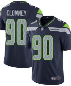 Nike Seattle Seahawks #90 Jadeveon Clowney Steel Blue Team Color Men's Stitched NFL Vapor Untouchable Limited Jersey Men's